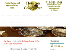 Tablet Screenshot of houstoncoinbuyer.com